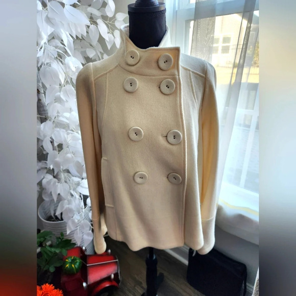 Hydraulic Jackets & Blazers - Hydraulic Cream Peacoat Women Size Large